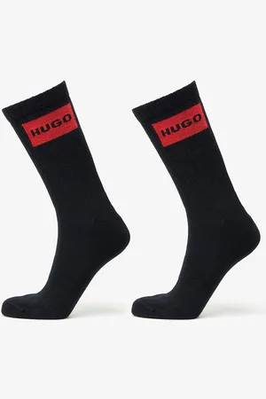 HUGO BOSS Ponožky Logo Quarter Socks 2-Pack 43-46