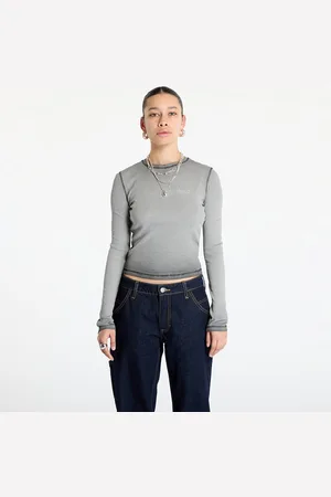 Guess Tričko Rhinestone Long Sleeve Top L