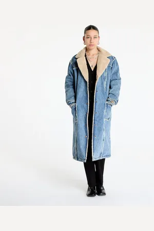 Guess Bunda Fur Denim Coat M