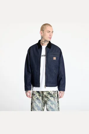 Carhartt Bunda OG Detroit Jacket UNISEX Blue/ Black Rinsed L
