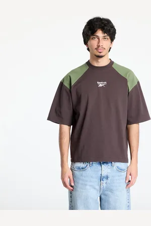 Reebok Tričko Cotton Shortsleeve T-Shirt UNISEX Unearthed Brown/ Breakaway Green S