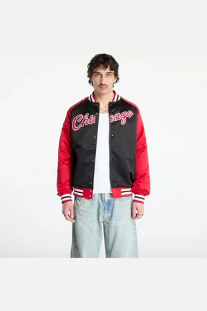 Mitchell & Ness Bunda NBA Double Clutch Lw Satin Vintage Logo Bulls Jacket Black/ Scarlet M