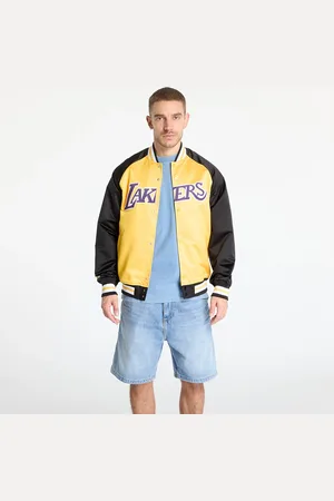 Mitchell & Ness Bunda NBA Double Clutch Lw Satin Jacket Vintage Logo Lakers Black/ Gold L