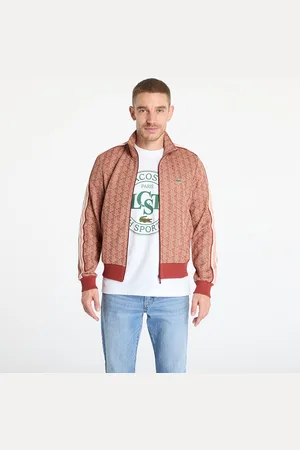 Lacoste Mikina Jacquard Sweatshirt Iberis/ Latte M