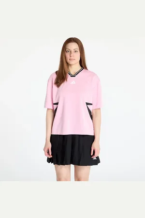 adidas Tričko adidas Tiro Cut 3 Stripes Color Block Boyfriend T-Shirt True Pink/ Black/ White S