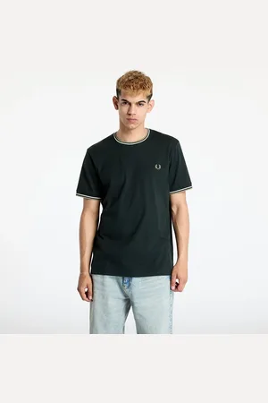 Fred Perry Tričko Twin Tipped T-Shirt Nghgrn/ Lecr/ Olmn M