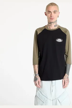 Horsefeathers Tričko Dynamo Raglan T-Shirt Black/ Burnt Olive S