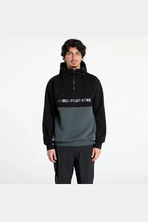 Horsefeathers Mikina Fulton Sweatshirt Black/ Gray M