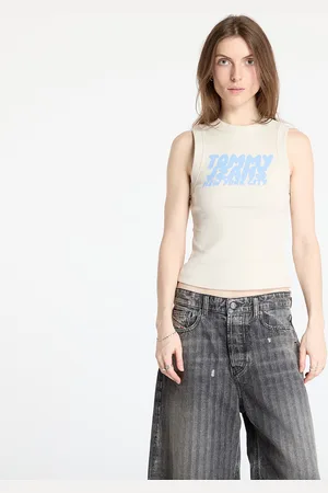 Tommy Hilfiger Tílko Tommy Jeans Slim Bubble Tank Top L
