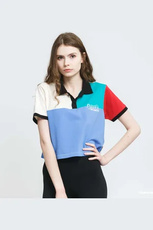 PUMA Tričko x Mr. Doodle Polo Tee Blue/ Green/ Cream/ Red XS