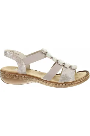Rieker Dámské sandály 62850-90 metallic 38