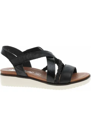 Rieker Dámské sandály V3773-00 schwarz 37