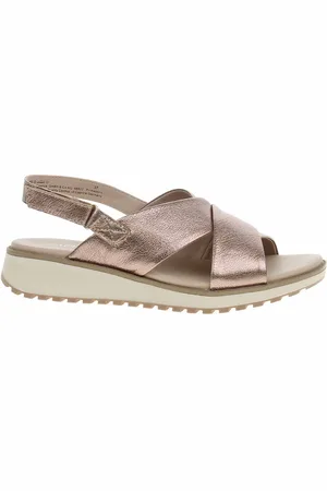 Caprice Dámské sandály 9-28703-42 taupe metallic 37