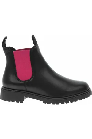 Tamaris Dámské polokozačky 1-25070-41 blk lea.-fuxia 37
