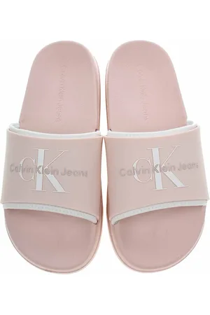 Calvin Klein Plážové pantofle YW0YW00585 TLL Peach Blush-Bright White 40