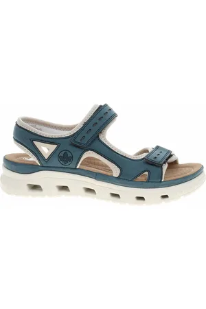 Rieker Dámské sandály 64066-14 blau kombi 37