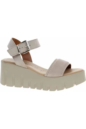 Tamaris Dámské sandály 1-28712-42 taupe suede 36