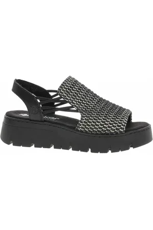 Rieker Dámské sandály V1051-00 schwarz 36