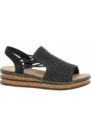 Rieker Dámské sandály 62941-00 schwarz 37