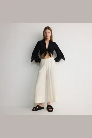 Reserved Kalhoty culottes s viskózou