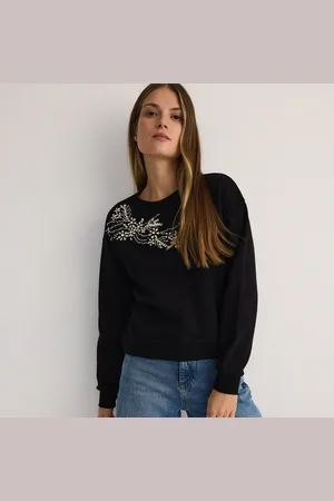 Reserved Bavlněná mikina s aplikací
