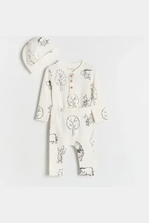 Reserved BABIES` BODY SUIT, TROUSERS & CAP