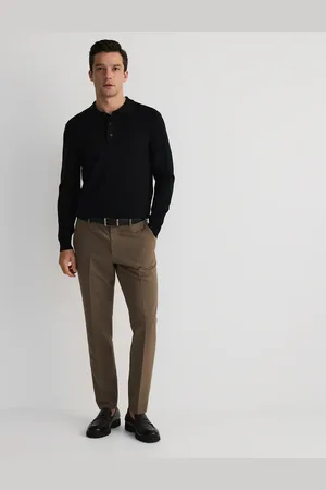 Reserved Kalhoty chino slim s příměsí viskózy