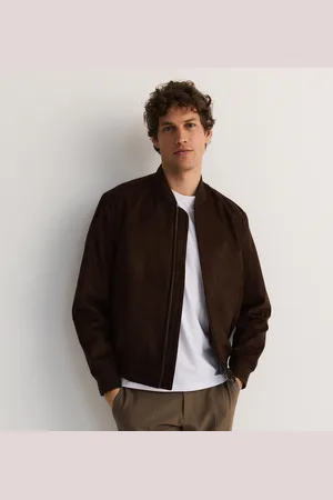 Reserved Bunda bomber z imitace semiše