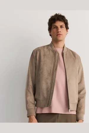 Reserved Bunda bomber z imitace semiše