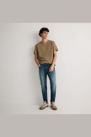 Reserved Džíny carrot slim se sepraným efektem