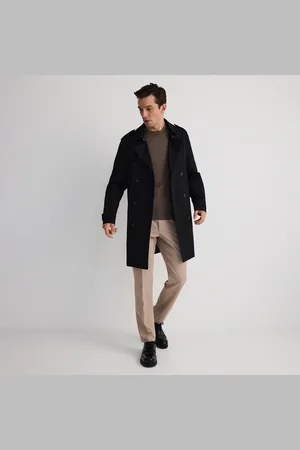 Reserved Kalhoty chino s slim nažehlenými puky