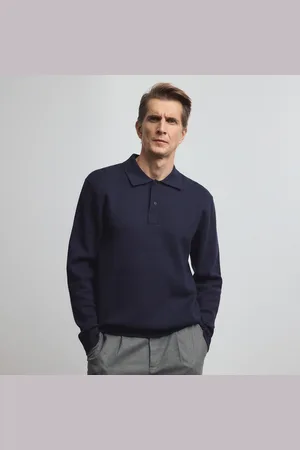 Reserved Polo svetr s příměsí kašmíru