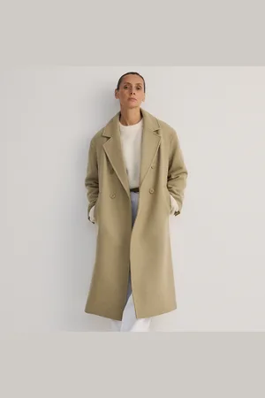 Reserved Kabát oversized ze směsi vlny