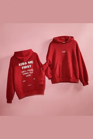Reserved Mikina oversized s nápisem