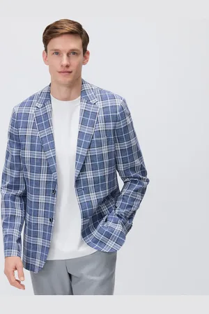 Reserved Kostkovaný blejzr slim fit
