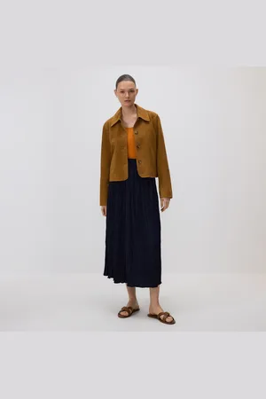 Reserved Maxi sukně z mačkané látky