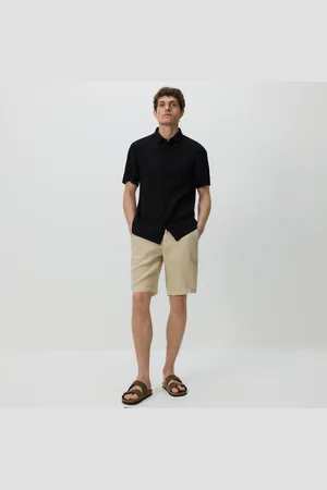 Reserved Lněné šortky regular fit