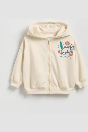 Reserved Mikina na zip s kapucí