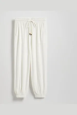 Reserved Kalhoty joggers s příměsí viskózy