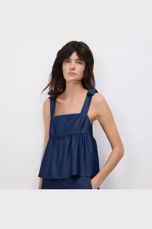 Reserved Tričko s volánkem peplum