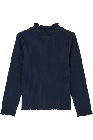 QS by s.Oliver Tričko s dlouhým rukávem, z žebrového materiálu, Unisex