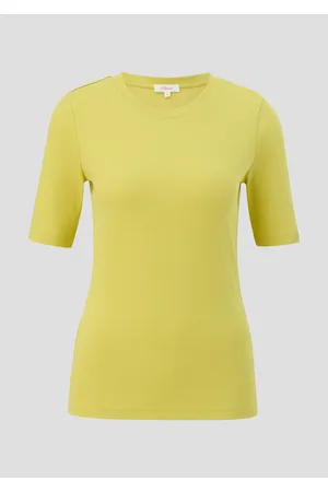 QS by s.Oliver T-Shirt aus Baumwollstretch, Dámy