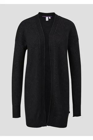 QS by s.Oliver Strickjacke mit Rollsäumen, Dámy