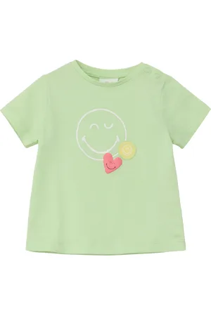 QS by s.Oliver Tričko s třpytivým natištěným motivem Smiley®, Unisex