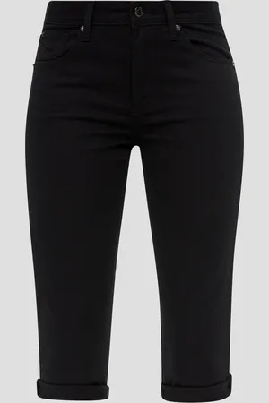 QS by s.Oliver Denimové capri kalhoty / Slim Fit / Mid Rise / Slim Leg, Dámy