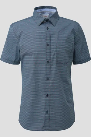 QS by s.Oliver Slim Fit: košile s krátkým rukávem s nakládanou kapsou, Pánové
