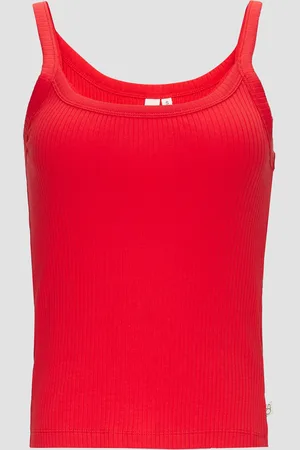 QS by s.Oliver Zkrácený top Slim-Fit s žebrovou strukturou