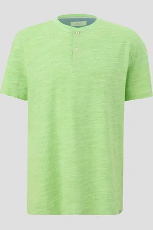 QS by s.Oliver Melírované tričko s výstřihem henley