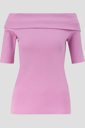 QS by s.Oliver Tričko se střihem Slim Fit a výstřihem ve stylu Carmen
