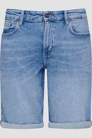 QS by s.Oliver Jeans-Shorts John / Regular Fit / Mid Rise / fixierter Umschlag am Bein